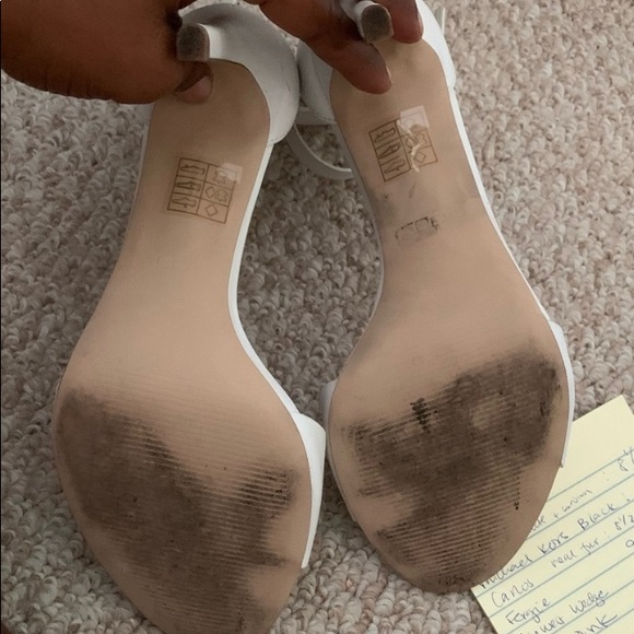 ⚠️SOLD⚠️ Aldo, White Strappy Sandals (SIZE 8) - Picture 4 of 4